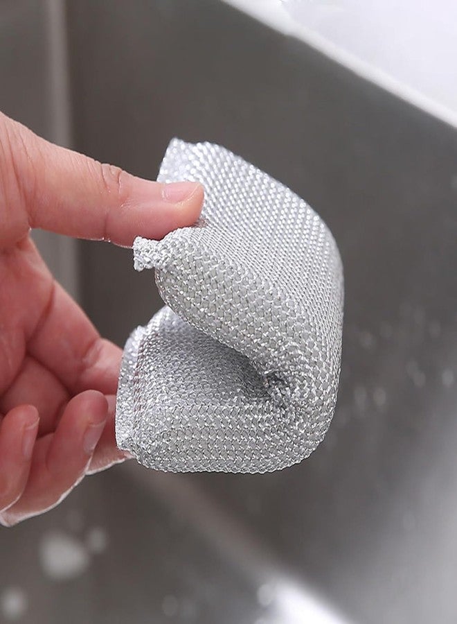 STARFLYER Non-Scratch Dish Wash Cloth, Steel Wire Dish Cloth, Wire Dishwashing Rags Stainless Steel Scrubber Non-Scratch Wire Dishcloth for Washing Dishes Sinks Counters (Pack of 4) - Image 5
